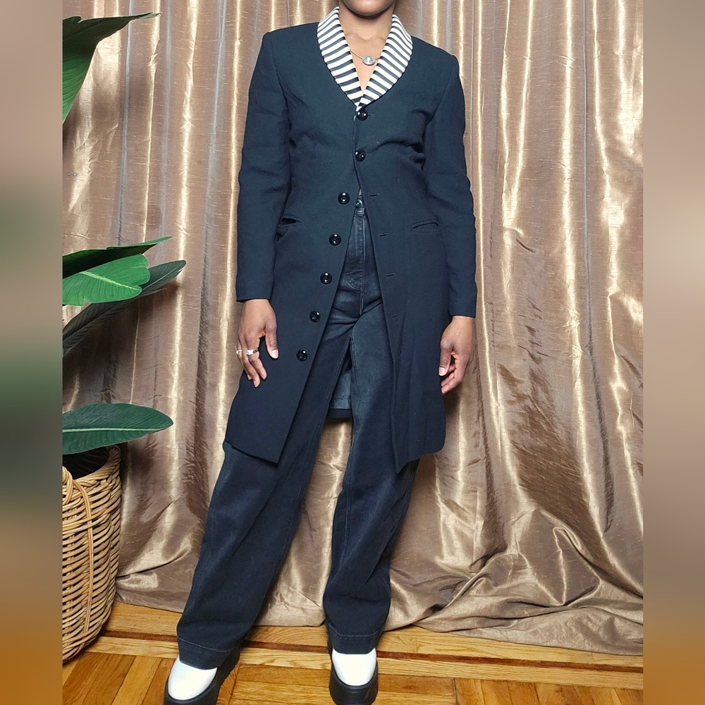 Vintage Kasper Striped Collar Dress Sz:4